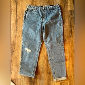 Women’s Distressed Mom Jeans